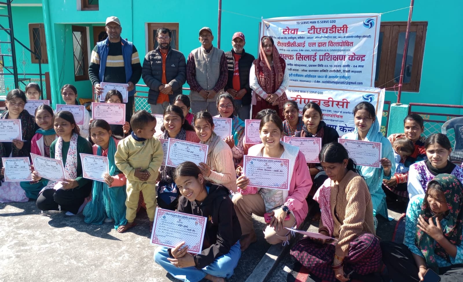 गजा: प्रमाणपत्र वितरण के साथ सिलाई प्रशिक्षण का समापन