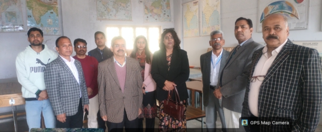 संबद्धता समिति ने महाविद्यालय अगरोड़ा धारमंडल का किया स्थलीय निरीक्षण