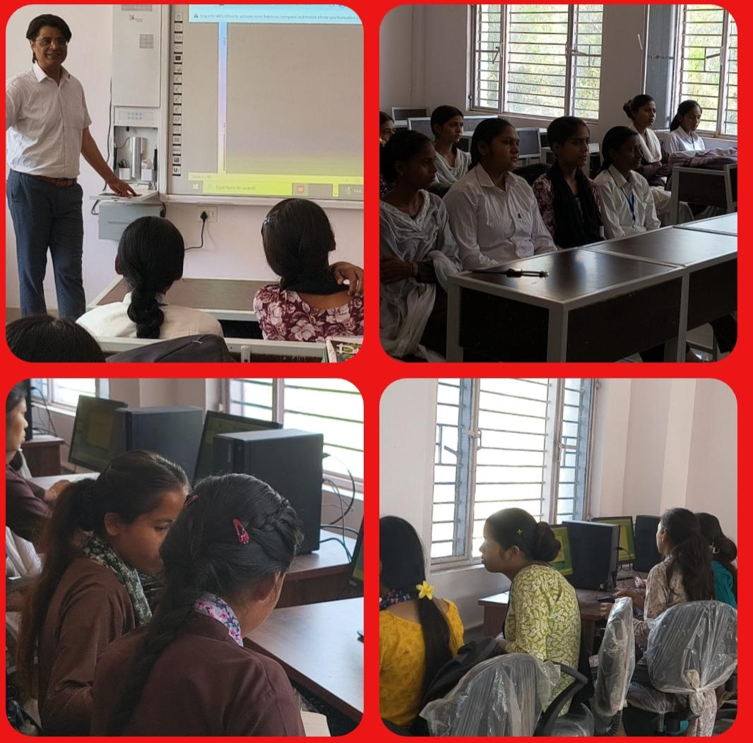 मीठीबेरी महाविद्यालय में दस दिवसीय कार्यशाला में आठवें दिवस में पावर पॉइंट पर आकर्षक पीपीटी बनाने की बारीकियां समझाई