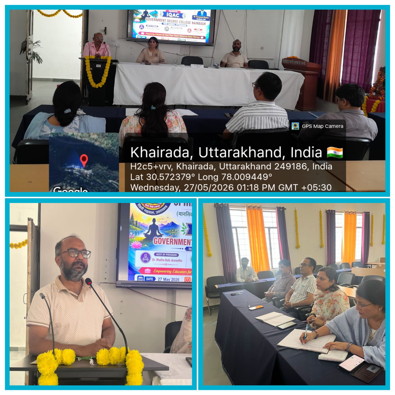 राजकीय महाविद्यालय नैनबाग में मानसिक शांति एवं आध्यात्मिक कल्याण पर एफडीपी आयोजित