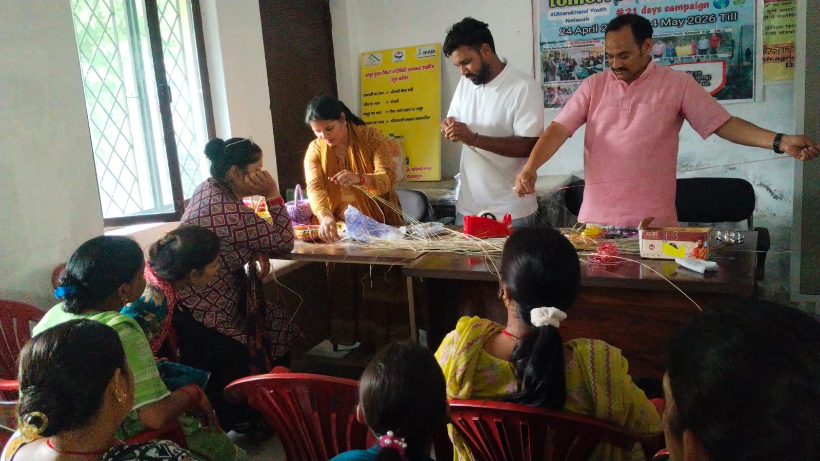 हेस्को (HESCO) के सहयोग से टोकरी निर्माण का अनोखा प्रयास
