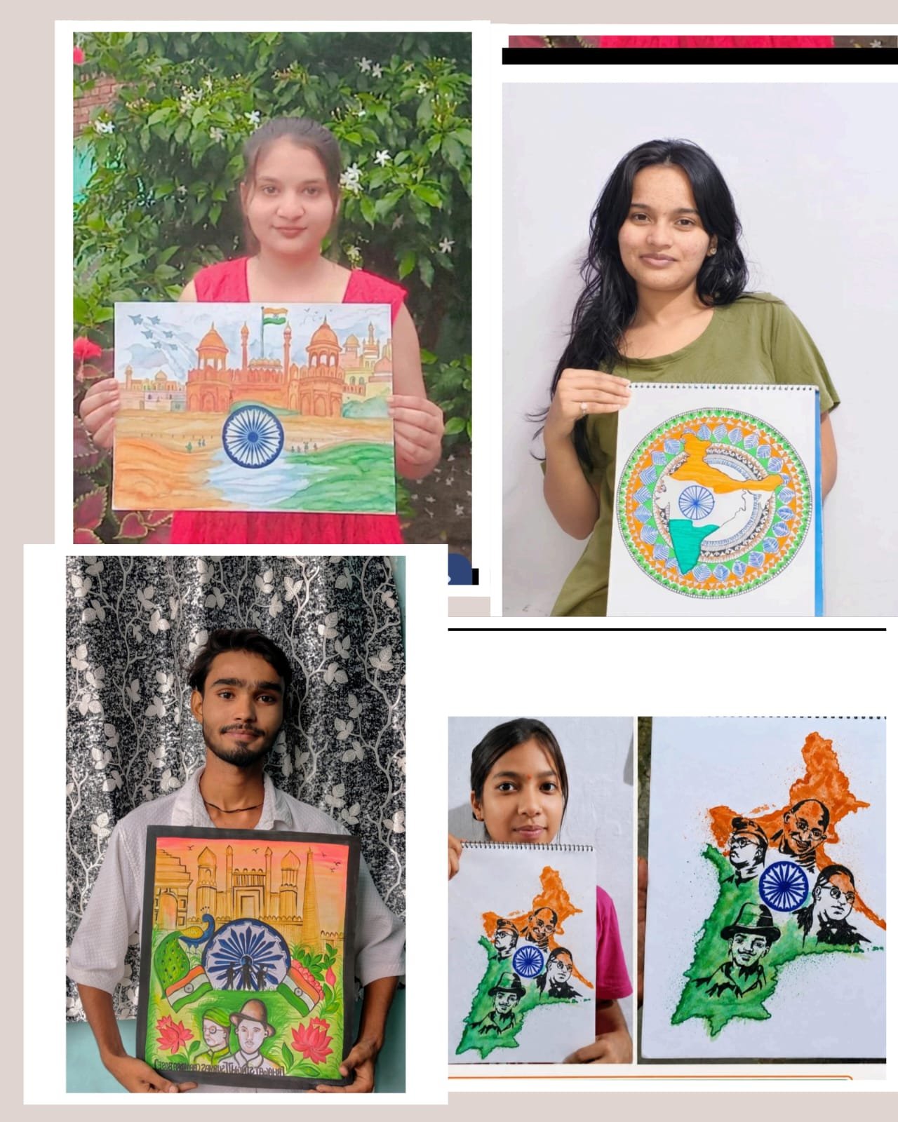 धनौरी- हर घर तिरंगा अभियान–2026 के अंतर्गत पोस्टर प्रतियोगिता आयोजित