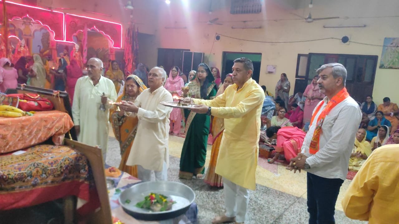 सनातन ज्ञान पीठ शिव मंदिर, सेक्टर-1 में श्री शिव महापुरा कथा के सातवें दिवस कथा स्थल पर ‘श्री कार्तिकेय जन्म’ एवं ‘श्री गणेश जन्मोत्सव’ का अत्यंत भावपूर्ण और उल्लासपूर्ण आयोजन