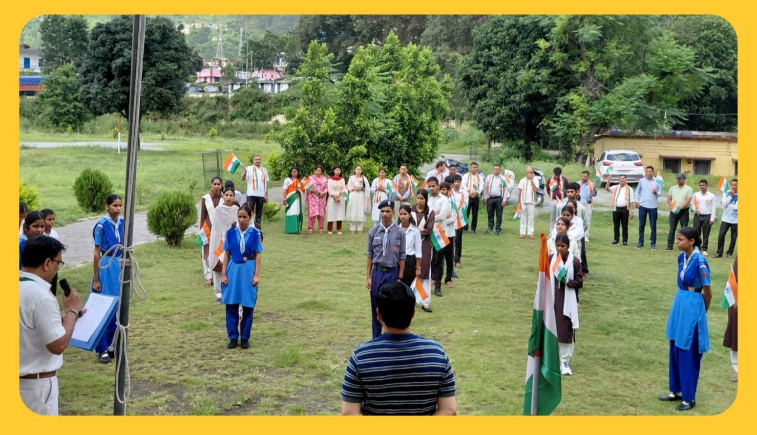 राजकीय महाविद्यालय चिन्यालीसौड़ में हर्षोल्लास के साथ मनाया गया 80वां स्वतंत्रता दिवस