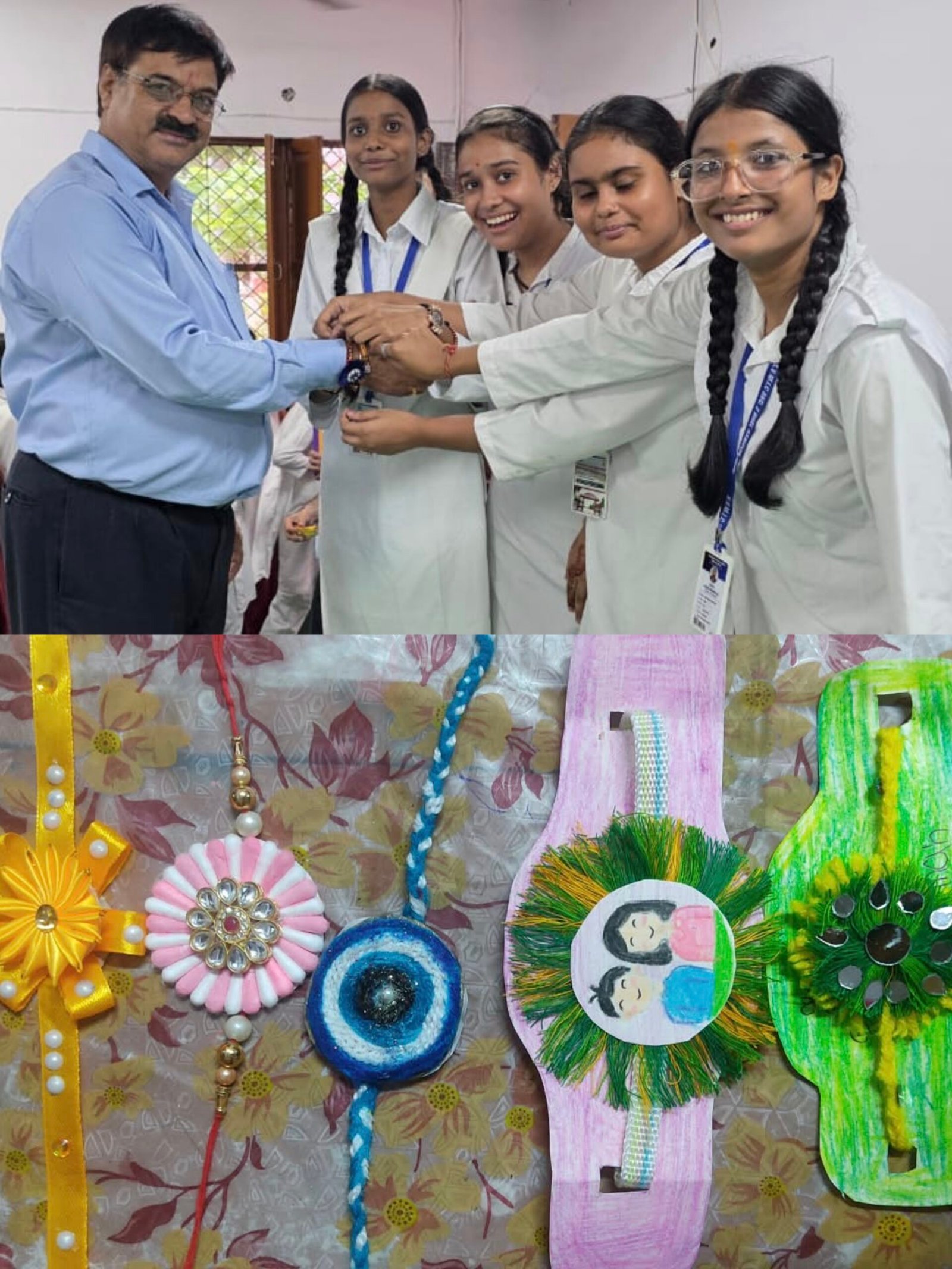 सरस्वती विद्या मन्दिर इण्टर कॉलेज, सेक्टर-2: रक्षाबंधन पर्व पर राखी मेकिंग प्रतियोगिता एवं स्नेह मिलन कार्यक्रम का आयोजन